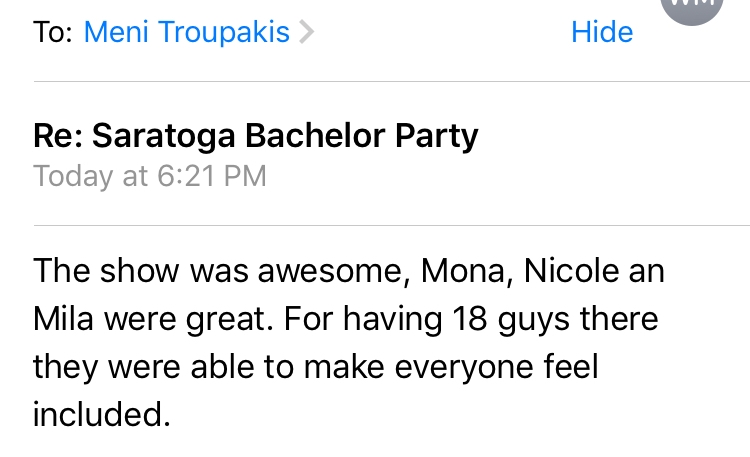Bachelor party review