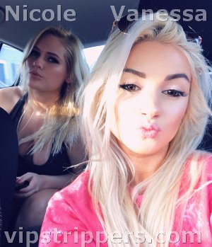 Nicole and Vanessa in the car