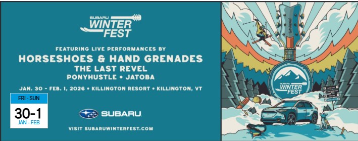 Subaru WinterFest Returns to Killington Resort January 30 – February 1