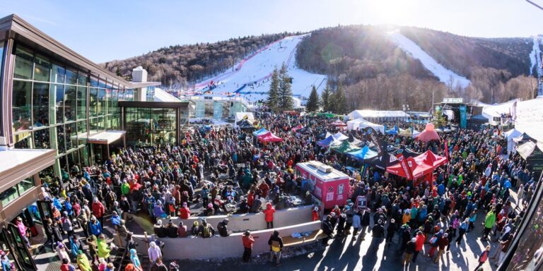 Killington resort mountains during winter season